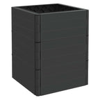 Jardineras 2 uds PP gris antracita