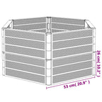 Jardineras 2 uds PP gris antracita