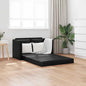Sofá cama de suelo 2 en 1 cuero sintético crema 112x174x55 cm