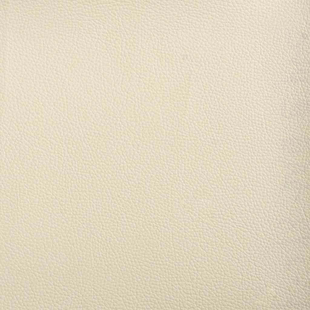 Sofá cama de suelo 2 en 1 cuero sintético crema 112x174x55 cm