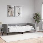 Sofá cama cuero sintético blanco 100x200 cm