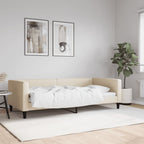 Sofá cama cuero sintético blanco 100x200 cm