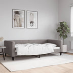 Sofá cama cuero sintético blanco 100x200 cm