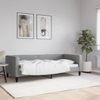 Sofá cama cuero sintético blanco 100x200 cm