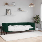 Sofá cama cuero sintético blanco 100x200 cm