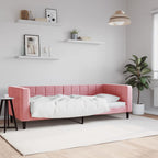 Sofá cama cuero sintético blanco 100x200 cm