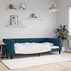Sofá cama cuero sintético blanco 100x200 cm