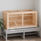 Jaula para hámster 104x52x54 cm de madera maciza de abeto