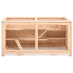 Jaula para hámster 104x52x54 cm de madera maciza de abeto