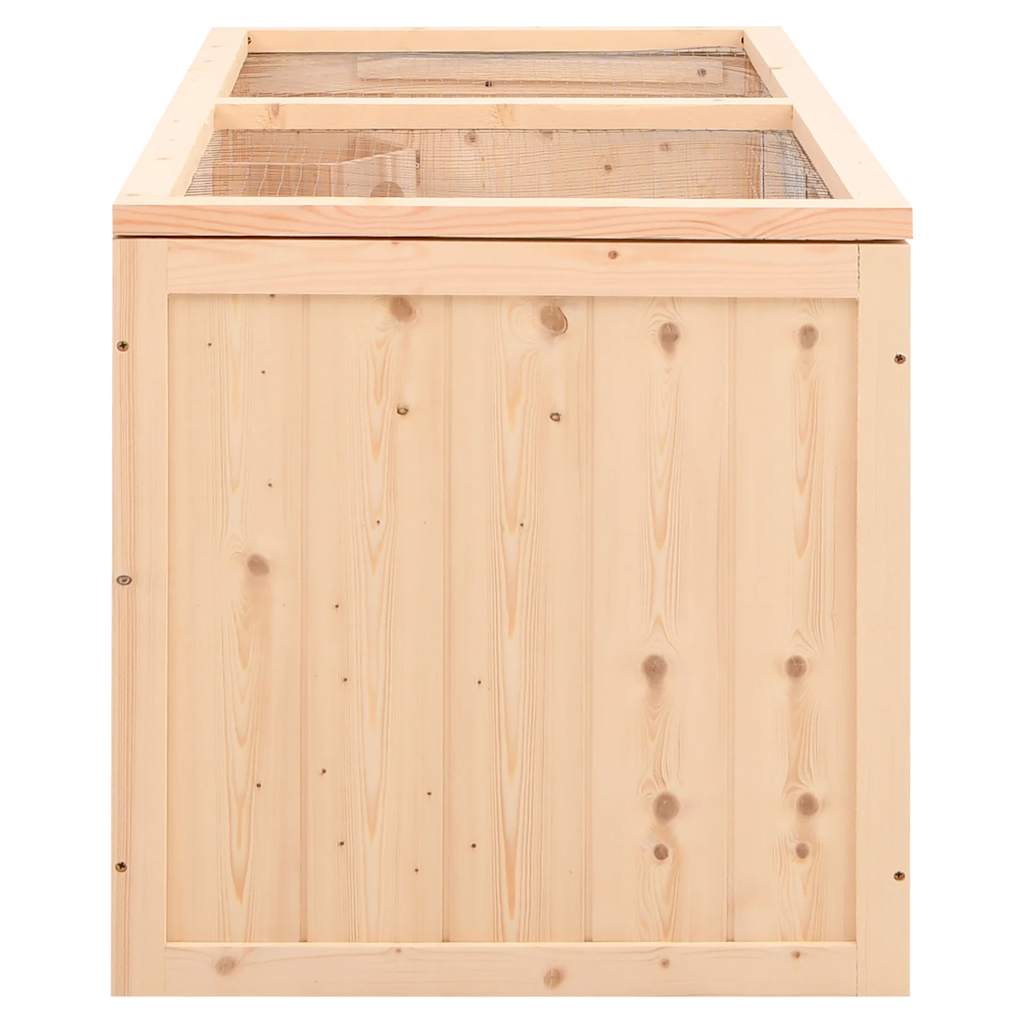 Jaula para hámster 104x52x54 cm de madera maciza de abeto