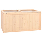 Jaula para hámster 104x52x54 cm de madera maciza de abeto
