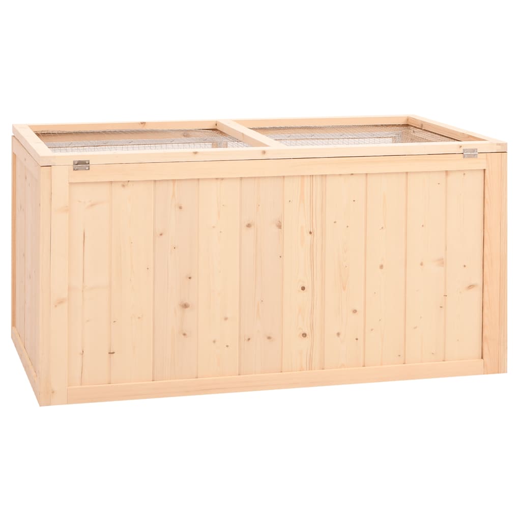Jaula para hámster 104x52x54 cm de madera maciza de abeto