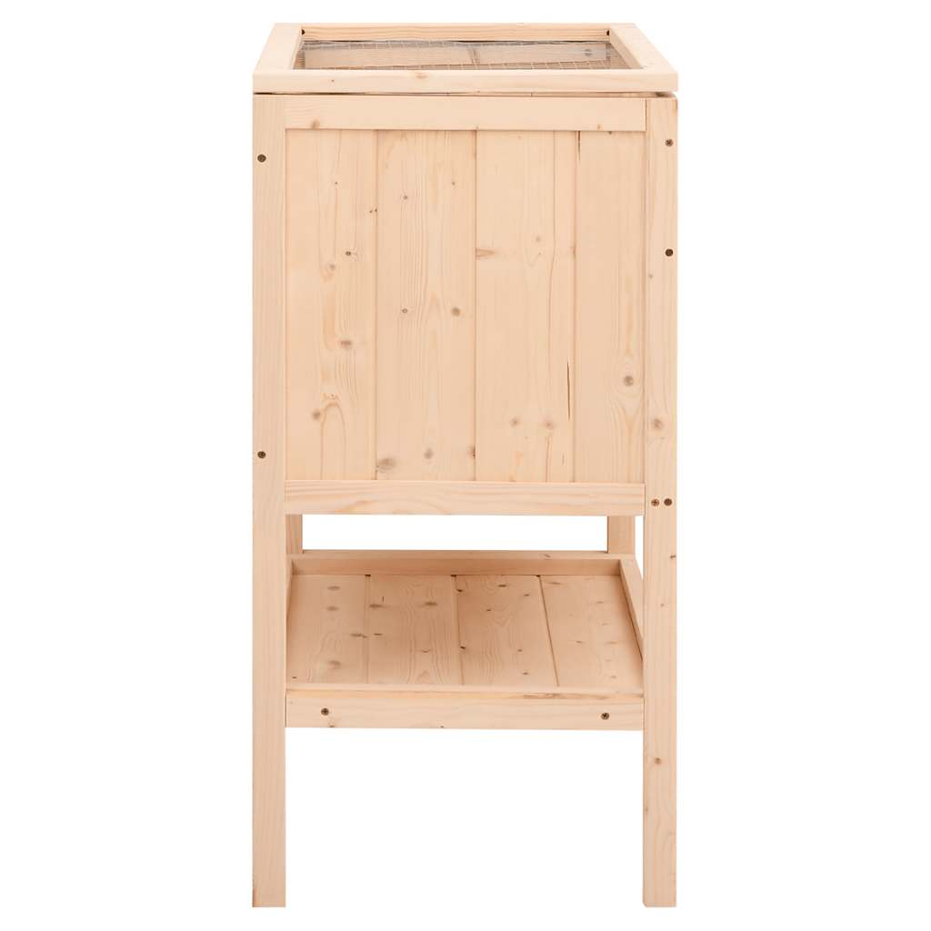 Jaula para hámster 55x40x80 cm de madera maciza de abeto