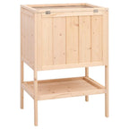 Jaula para hámster 55x40x80 cm de madera maciza de abeto
