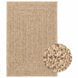 Alfombra ZIZUR apariencia de yute interior exterior 100x200 cm