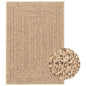Alfombra ZIZUR apariencia de yute interior exterior 100x200 cm