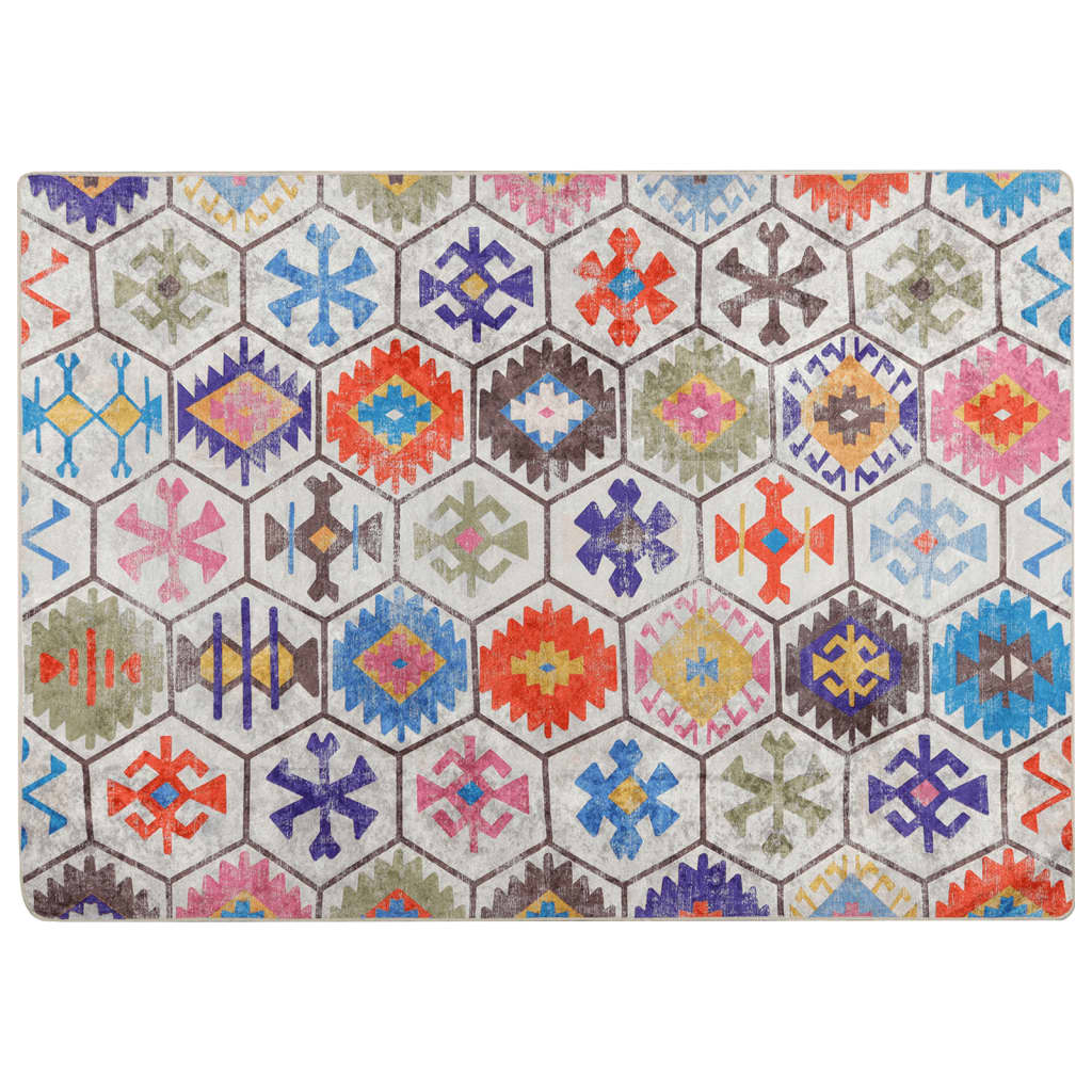 Alfombra lavable multicolor 80x150 cm