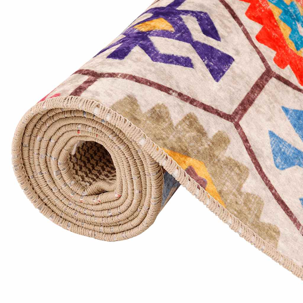 Alfombra lavable multicolor 80x150 cm