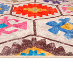 Alfombra lavable multicolor 80x150 cm