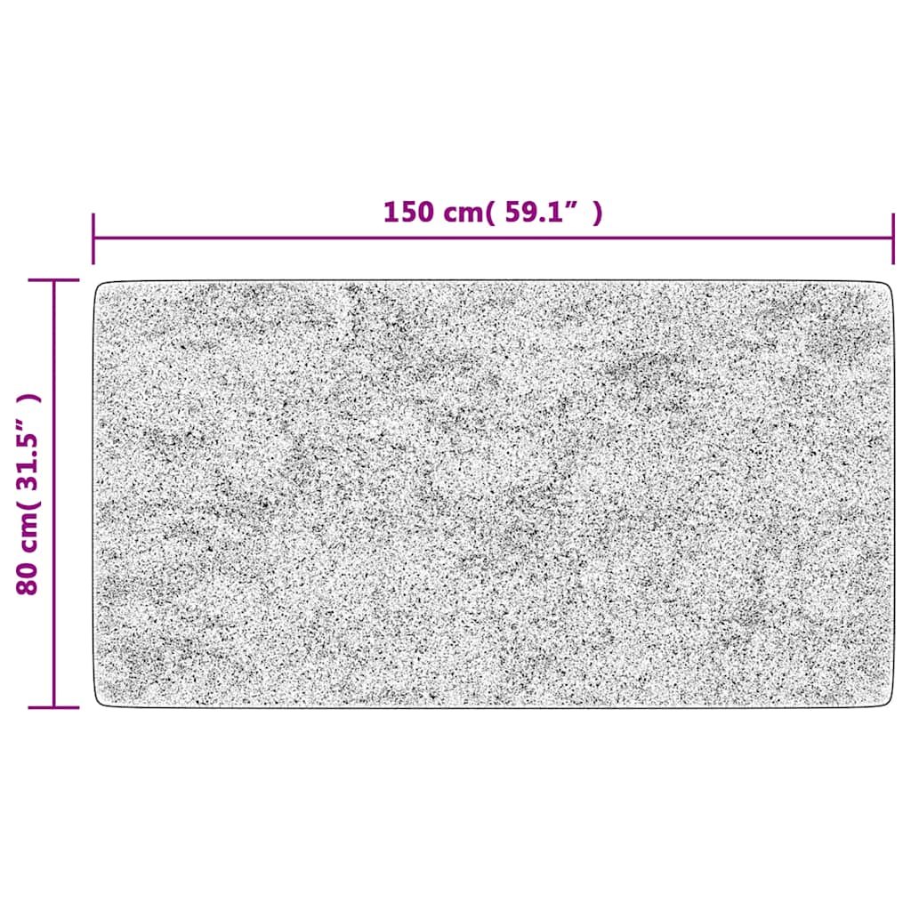 Alfombra lavable multicolor 80x150 cm
