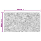 Alfombra lavable multicolor 80x150 cm