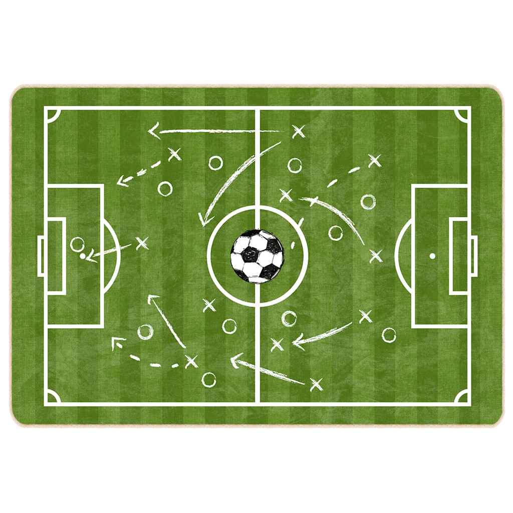 Alfombra niños lavable campo fútbol 160x230 cm