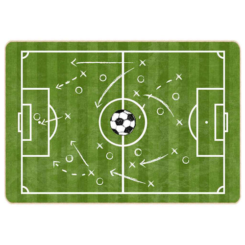 Tapete infantil lavável campo de futebol 160x230 cm