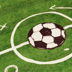Alfombra niños lavable campo fútbol 160x230 cm