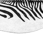 Alfombra lavable cebra blanco y negro 120x170 cm