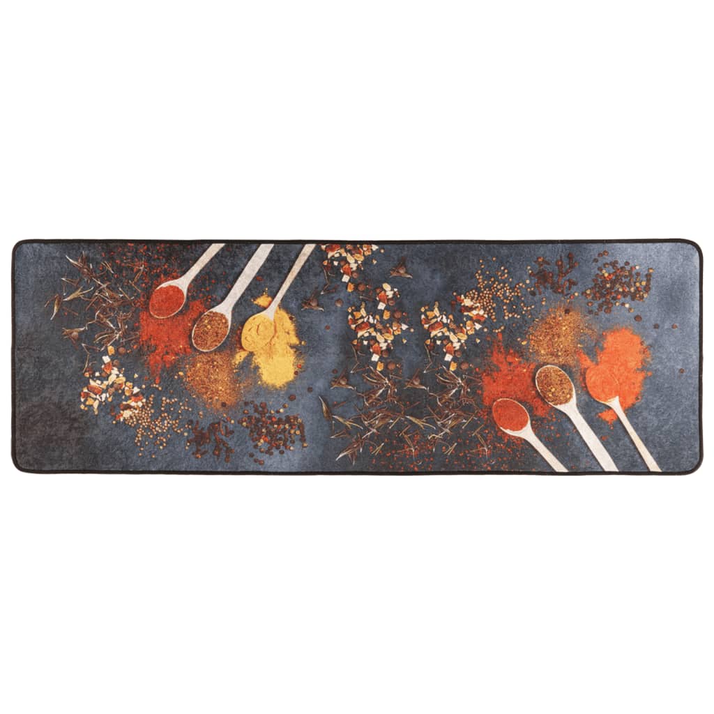 Alfombra de cocina lavable multicolor 60x180 cm
