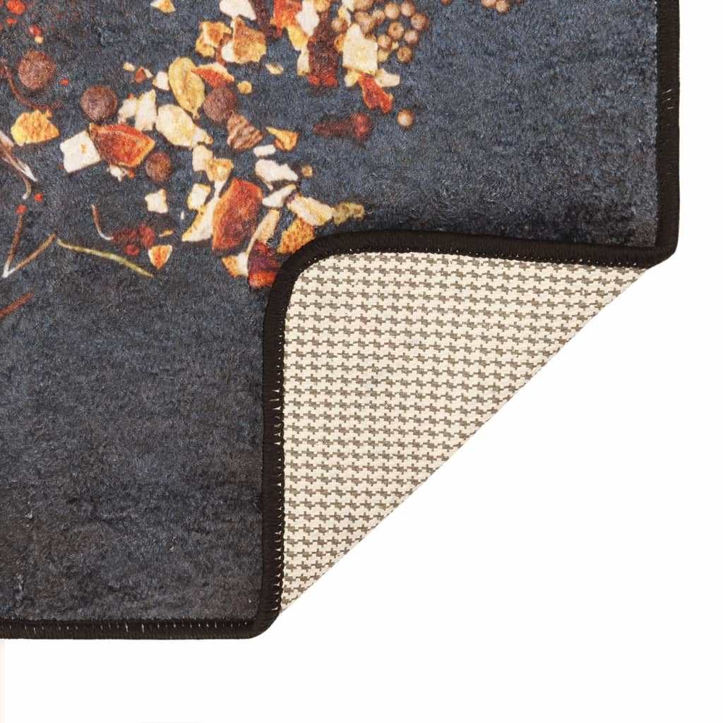 Alfombra de cocina lavable multicolor 60x180 cm