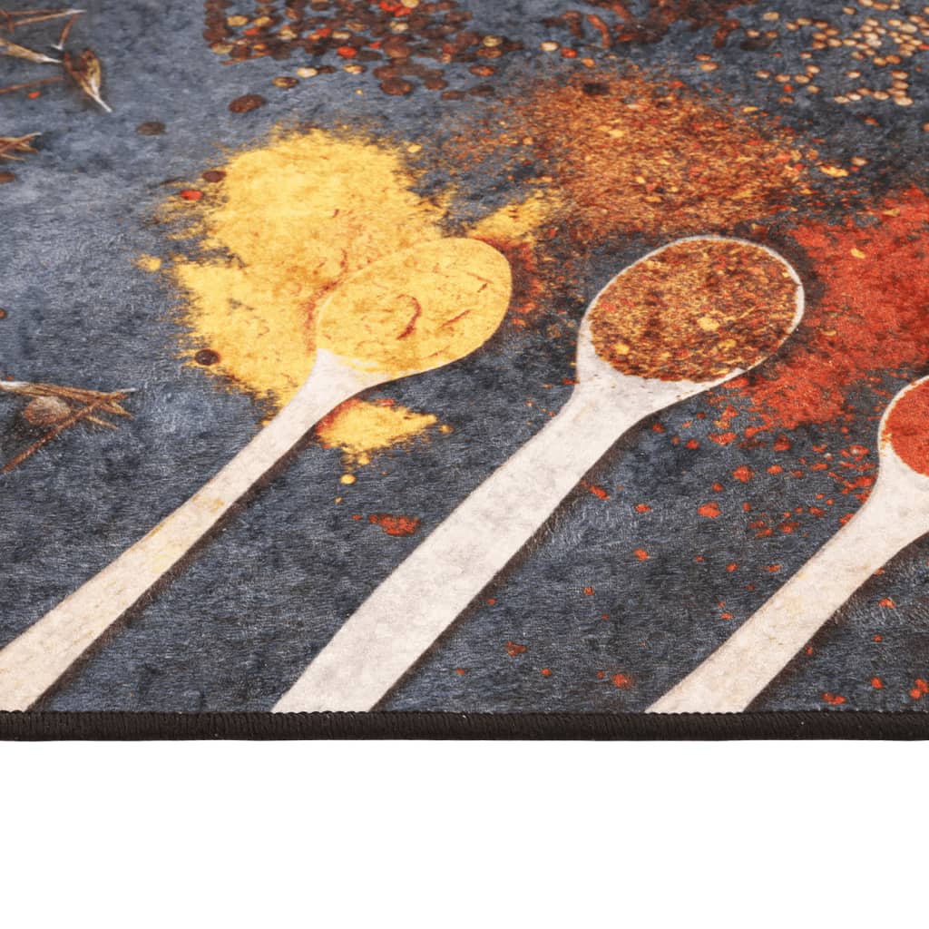 Alfombra de cocina lavable multicolor 60x180 cm