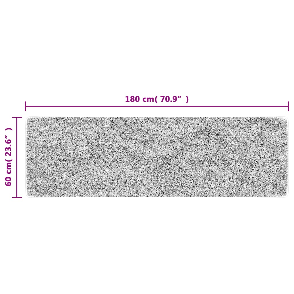 Alfombra de cocina lavable multicolor 60x180 cm