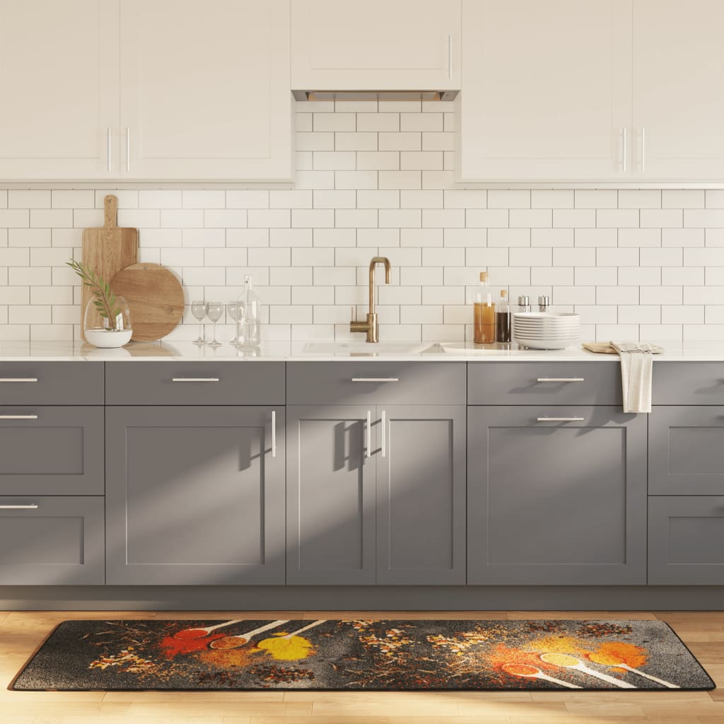 Alfombra de cocina lavable multicolor 60x180 cm