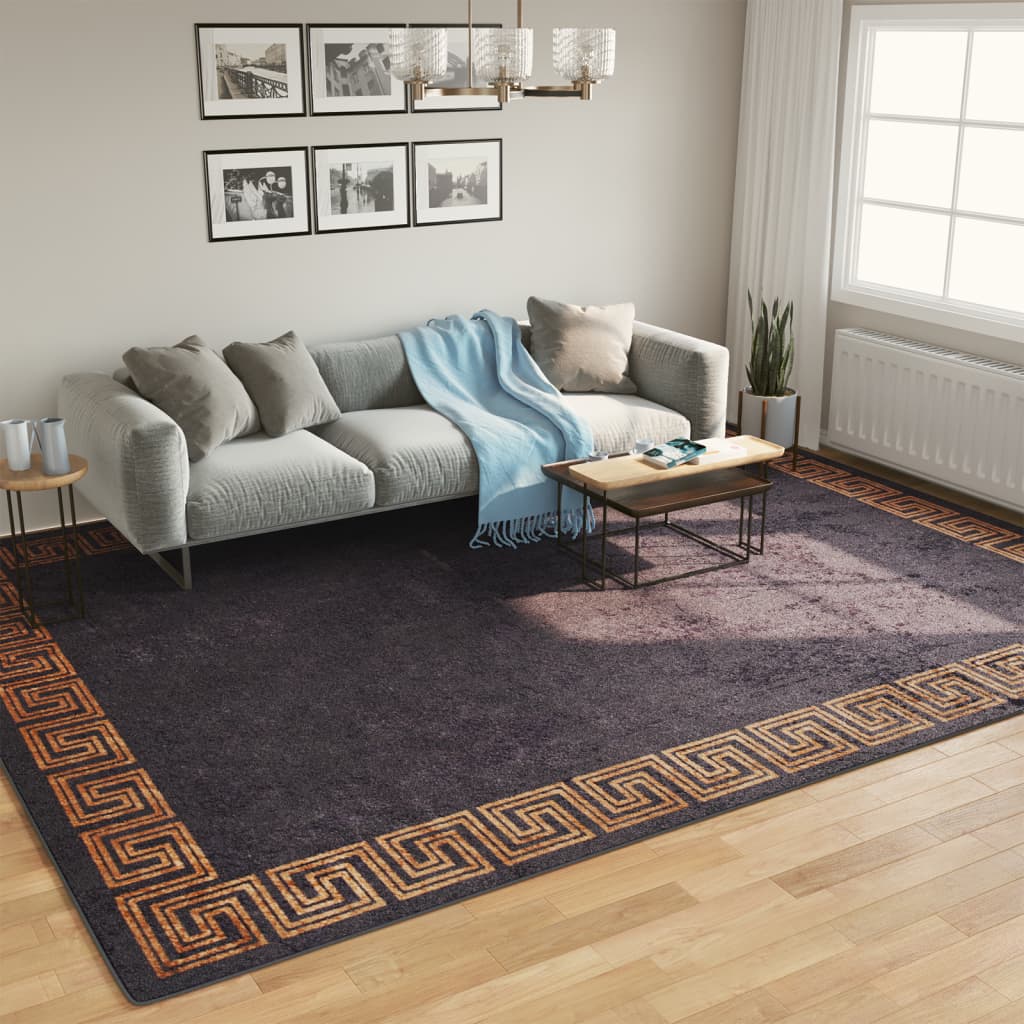 Alfombra lavable beige 120 cm
