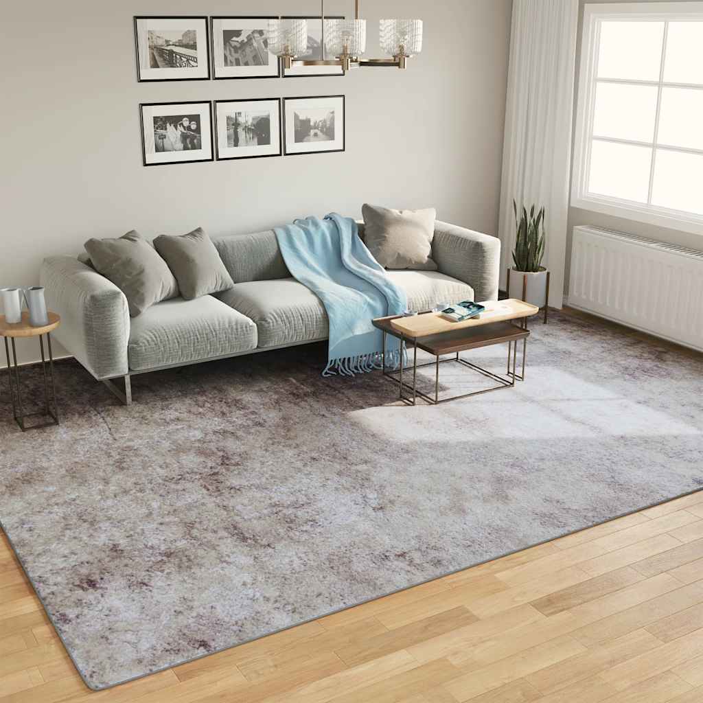 Alfombra lavable beige 120 cm