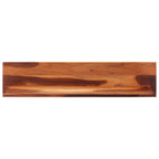 Estantes de pared 2 unidades madera maciza acacia 112x20x26 cm