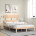 Estructura de cama sin colchón madera de pino maciza 120x200 cm