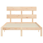 Estructura de cama sin colchón madera de pino maciza 120x200 cm