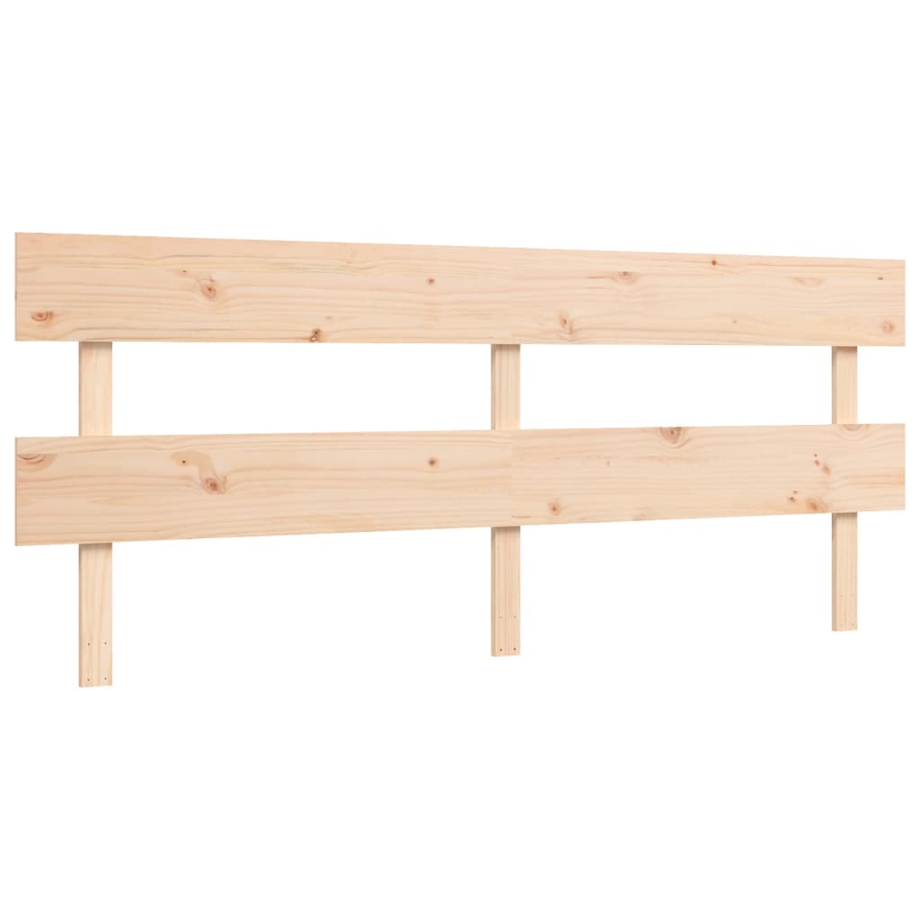 Estructura de cama sin colchón madera maciza de pino 200x200 cm