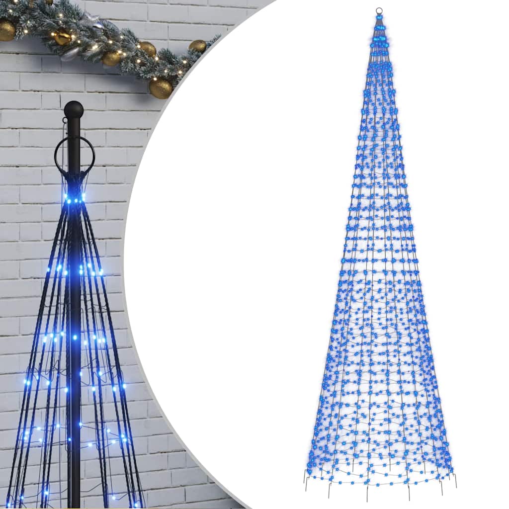 Árbol de Navidad 1534 LED azul 500 cm