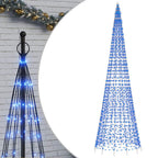 Árbol de Navidad 1534 LED azul 500 cm