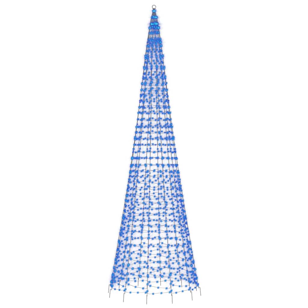 Árbol de Navidad 1534 LED azul 500 cm