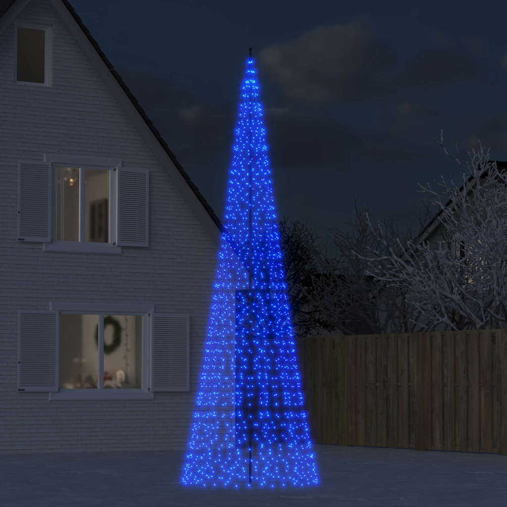 Árbol de Navidad 1534 LED azul 500 cm
