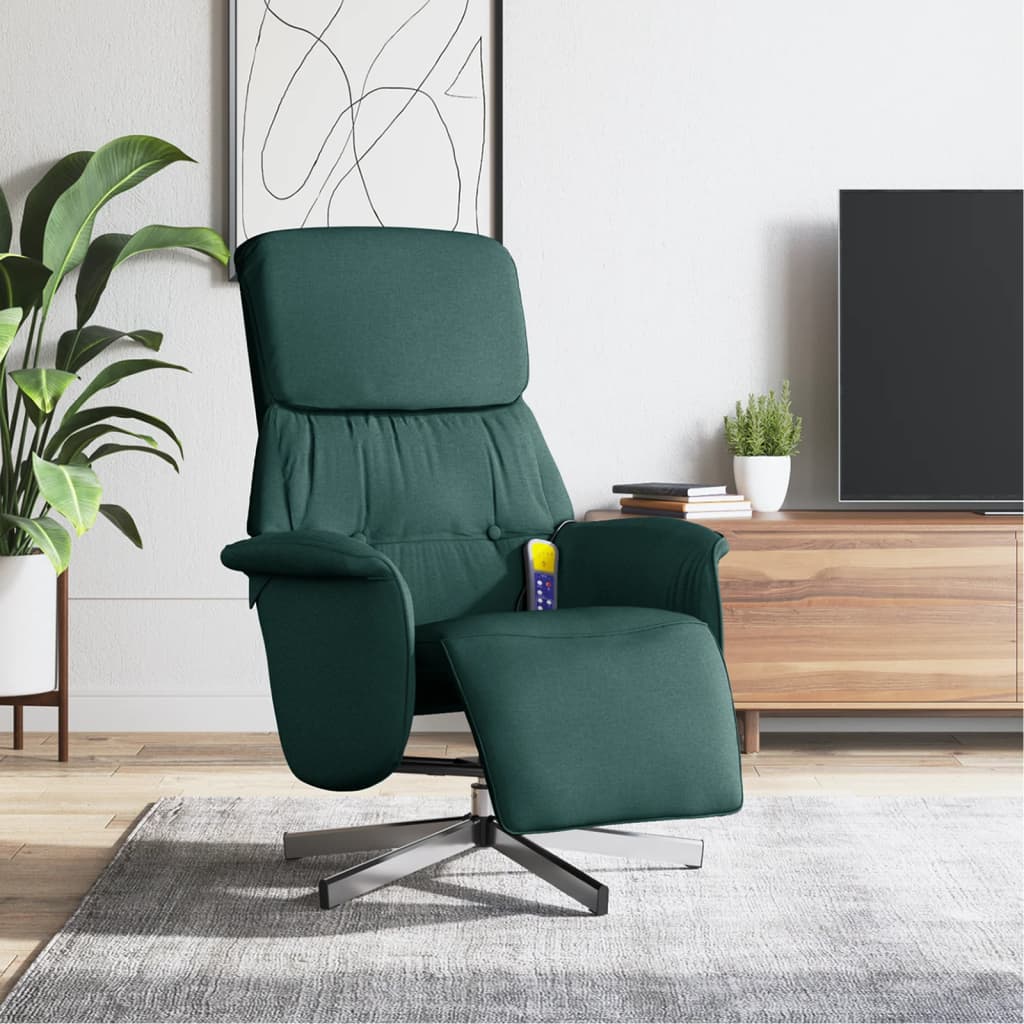 Sillón de masaje reclinable cuero sintético color capuchino