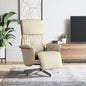 Sillón de masaje reclinable cuero sintético color capuchino