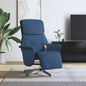 Sillón de masaje reclinable cuero sintético color capuchino
