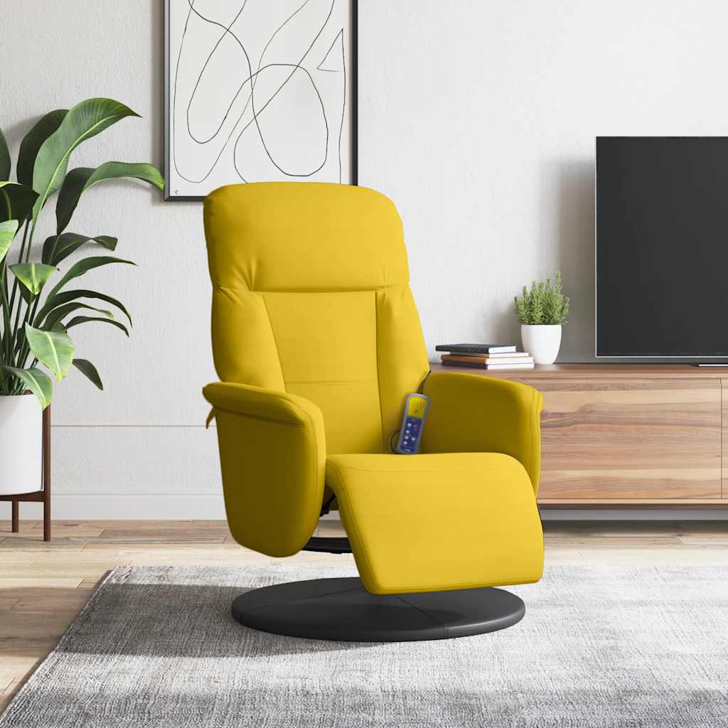 Sillón de masaje reclinable cuero sintético color capuchino