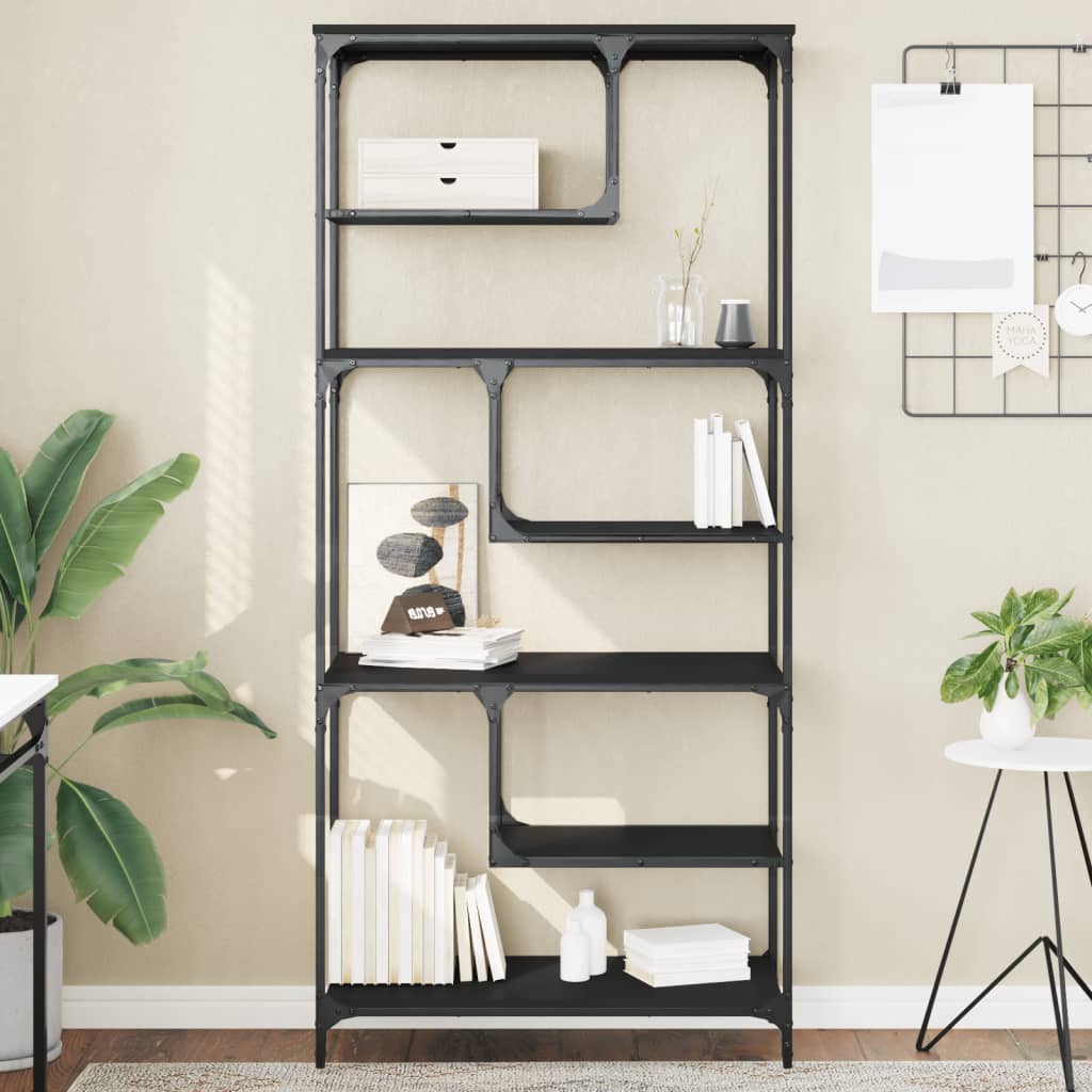 Estantería con puerta madera gris Sonoma 44,5x30x154,5 cm