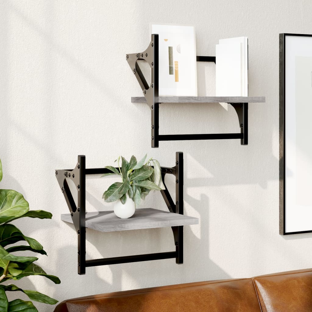 Estante de pared roble negro 90x16x78 cm madera de ingeniería